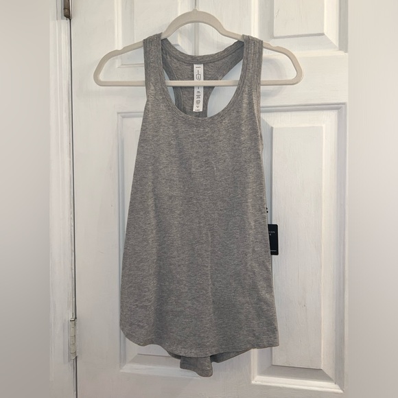 Size small gray activewear athletic racerback tank top - Picture 1 of 4